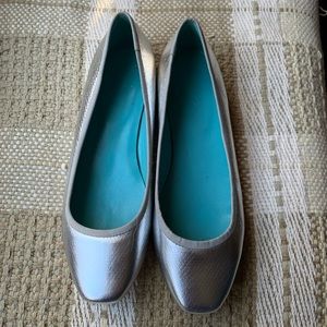 Boden Snake Skin Square Toe flats - Size 38